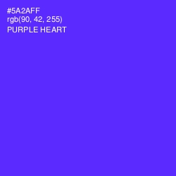 #5A2AFF - Purple Heart Color Image